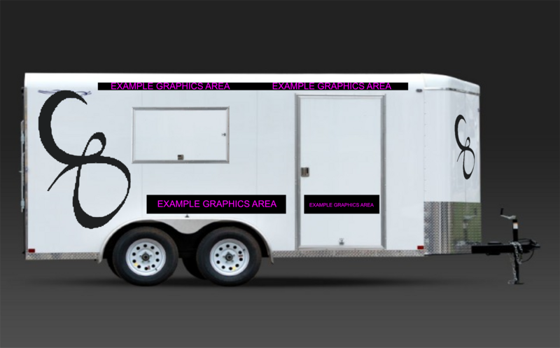 Cheesecakery Booth Trailer Graphics Project