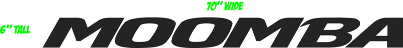 Moomba Boats Logo 70&quot;x6&quot; Vinyl Decal