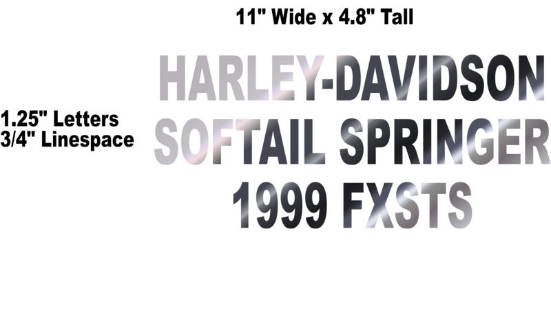 Daddy's Den/Springer Softail Vinyl Decal Set