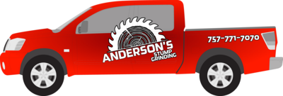 Anderson&#39;s Stump Grinding Nissan Titan Vinyl Wrap