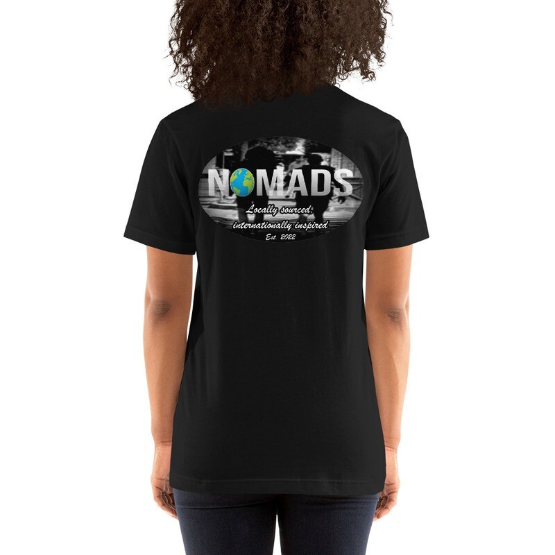 Nomads Bella+Canvas 3001 Tshirt Front/Back Logo