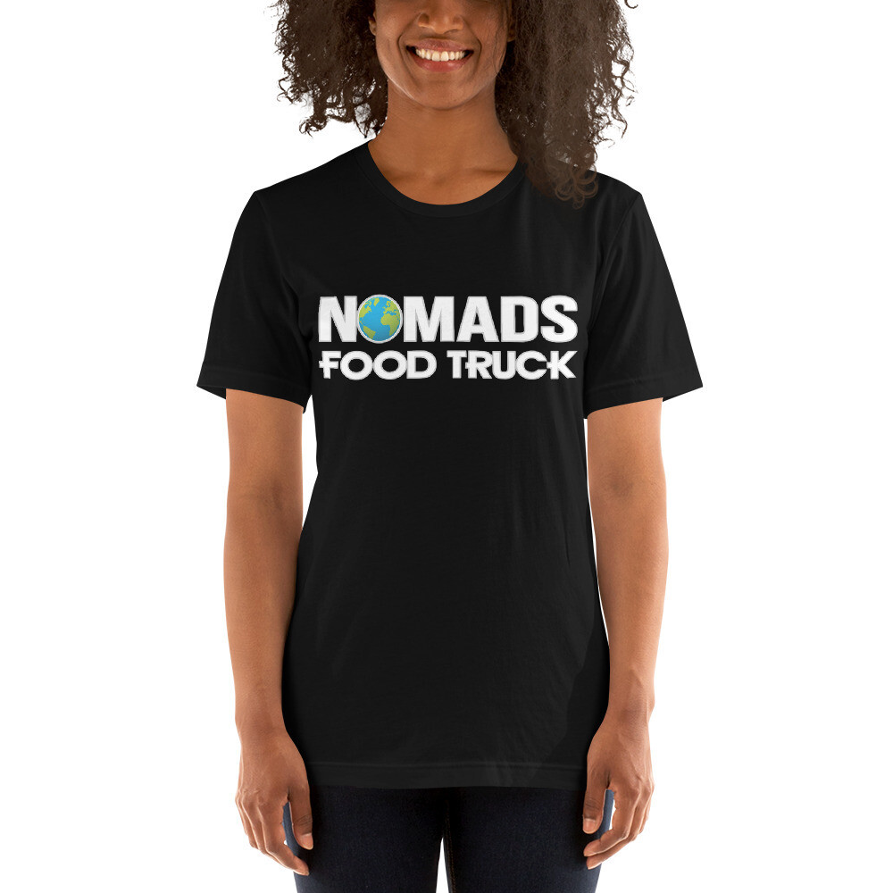 Nomads Bella+Canvas 3001 Tshirt Front/Back Logo, Color: Black, Size: XS