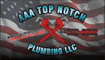 AAA Top Notch Plumbing Business Cards
