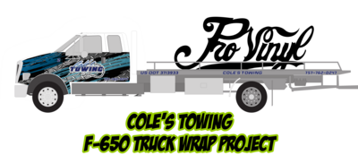 Cole&#39;s Towing F650 Graphic Wrap Project