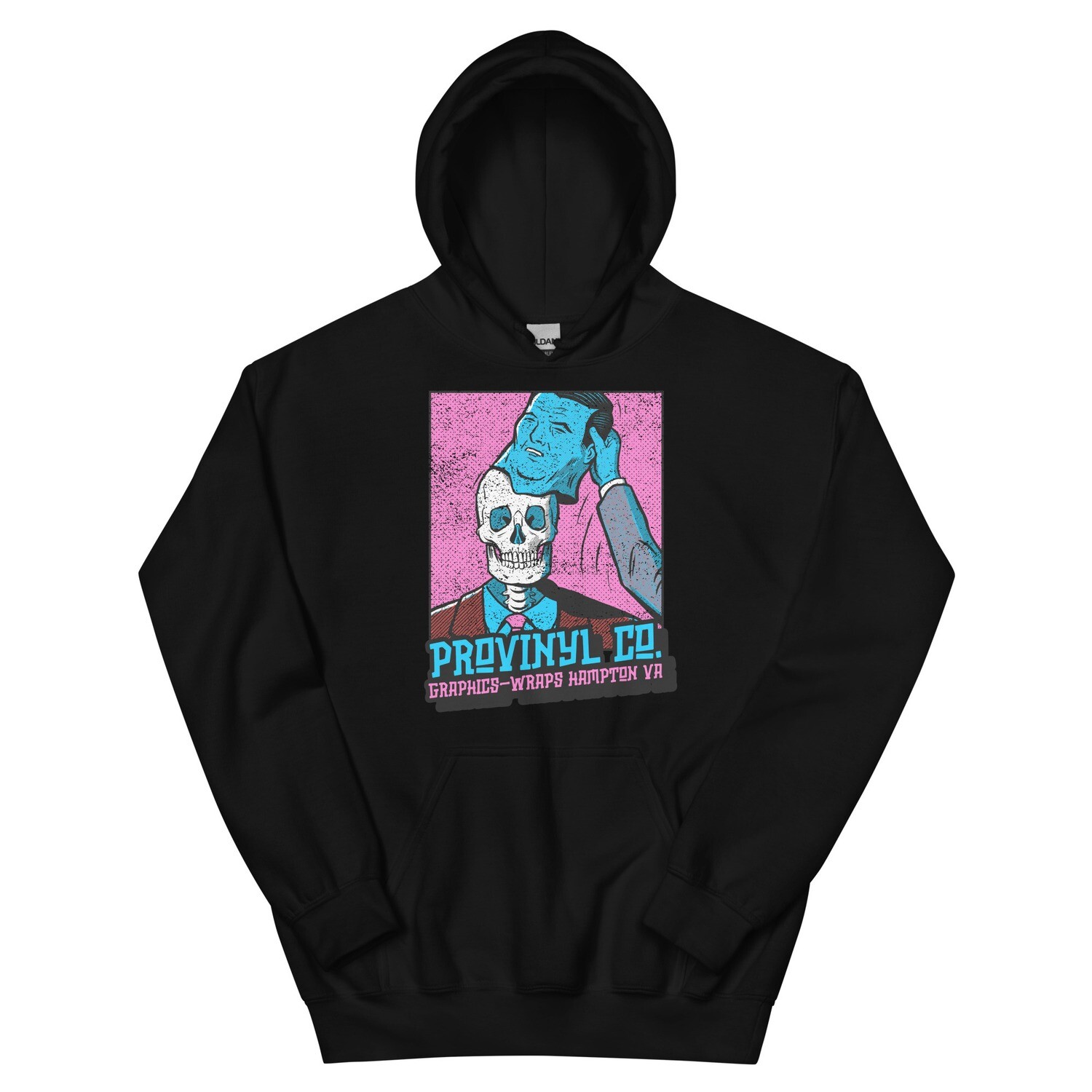 ProVinyl Co. Unisex Hoodie, Color: Black, Size: S