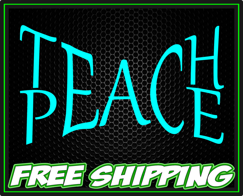 Teach Peace Premium Vinyl Decal Sticker