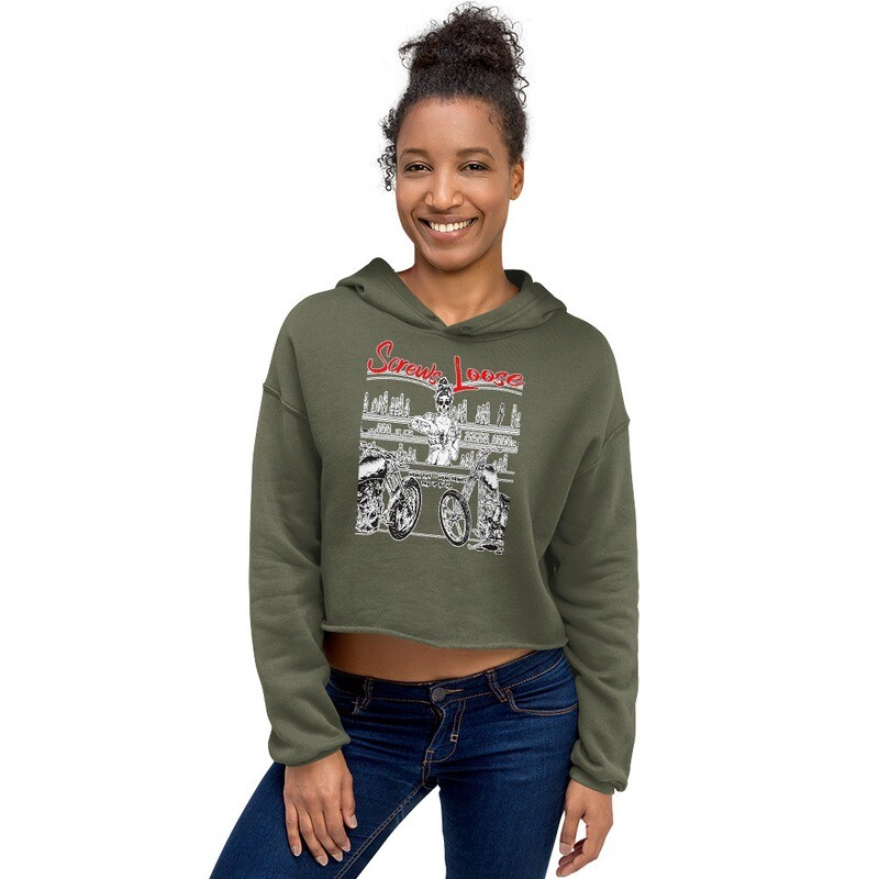 Weak Drinks Screws Loose Crop Hoodie