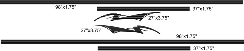 Custom Retro Suburban Stripe Kit
