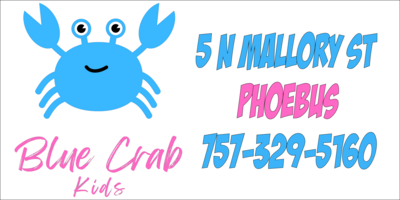 Phoebus Little League Blue Crab Kids Banner