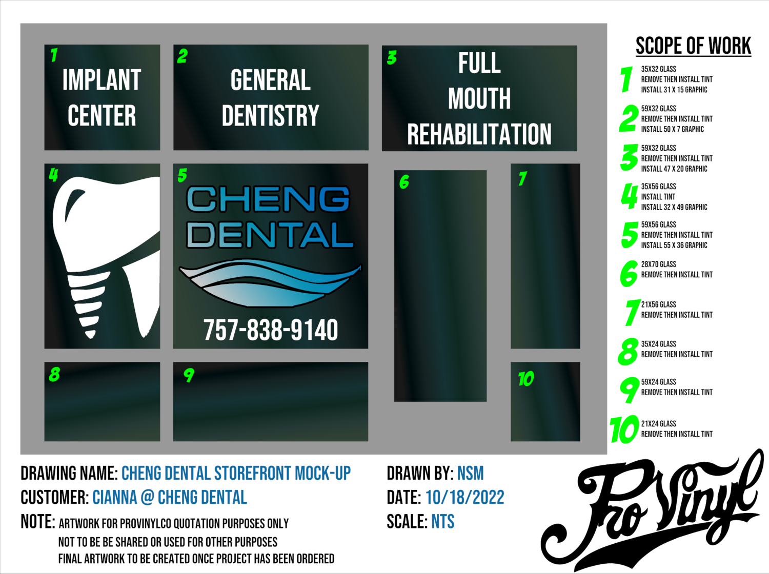 Cheng Dental Storefront Project