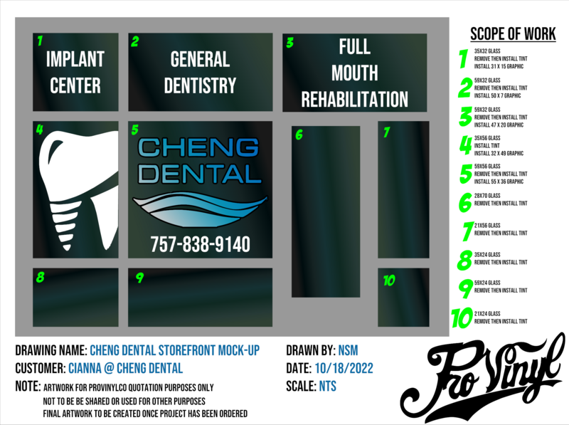 Cheng Dental Storefront Project