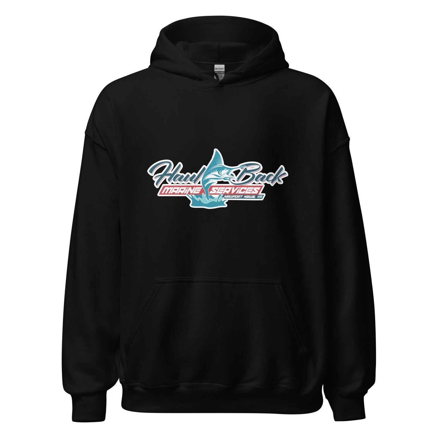 Haul Back Marine Services Gildan 18500 Unisex Hoodie, Color: Black, Size: S