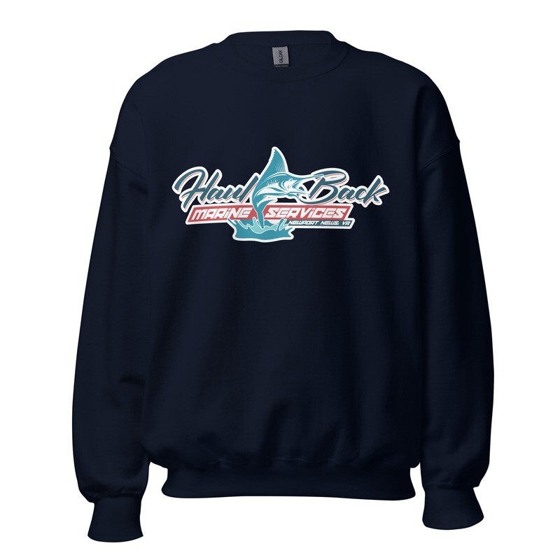 Haul Back Marine Services Crew Neck Gildan 18000 Unisex Sweatshirt