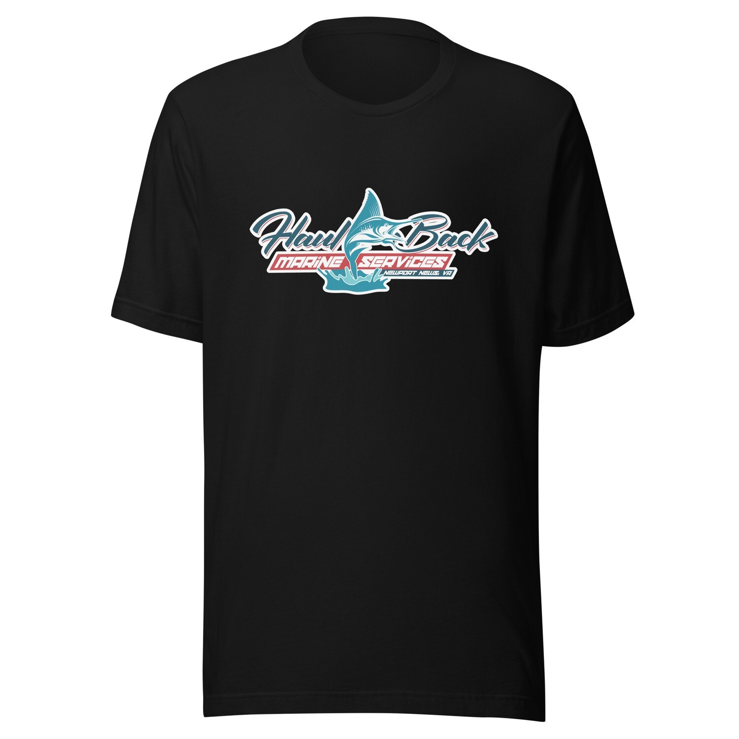 Haul Back Marine Services Bella+Canvas 3001 Unisex T-shirt, Color: Black, Size: XS