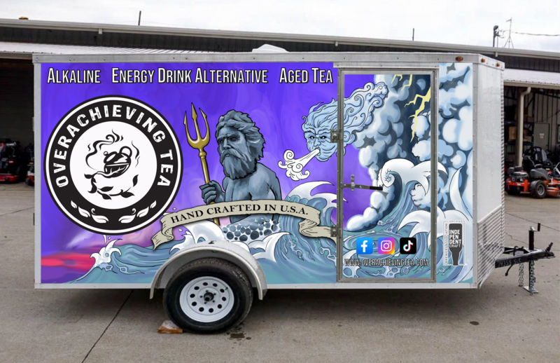 Over Achieving Tea Trailer Wrap Project