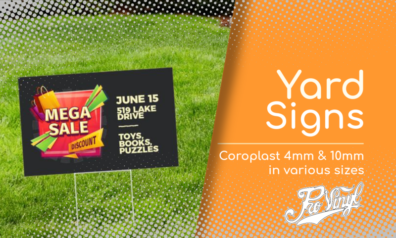 Coroplast Yard Signs