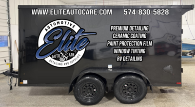 Elite Auto Detailing Trailer Graphics