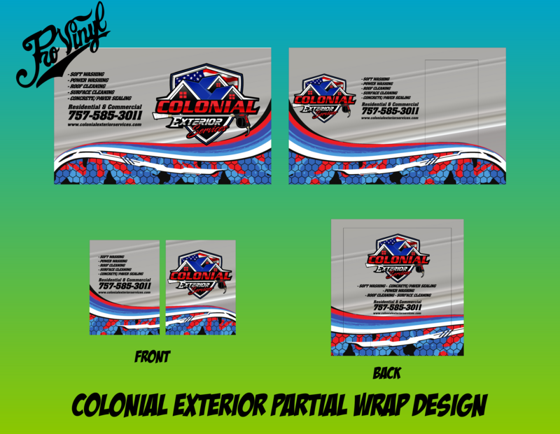 Colonial Exteriors Trailer Partial Wrap Project