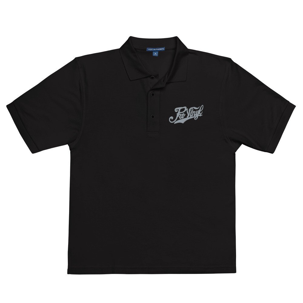 ProVinyl Men&#39;s Premium Polo, Color: Black, Size: S