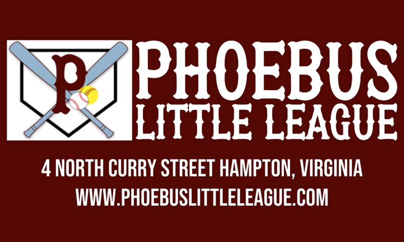 Phoebus Little League Banner (Spring '23 - Qty 3)