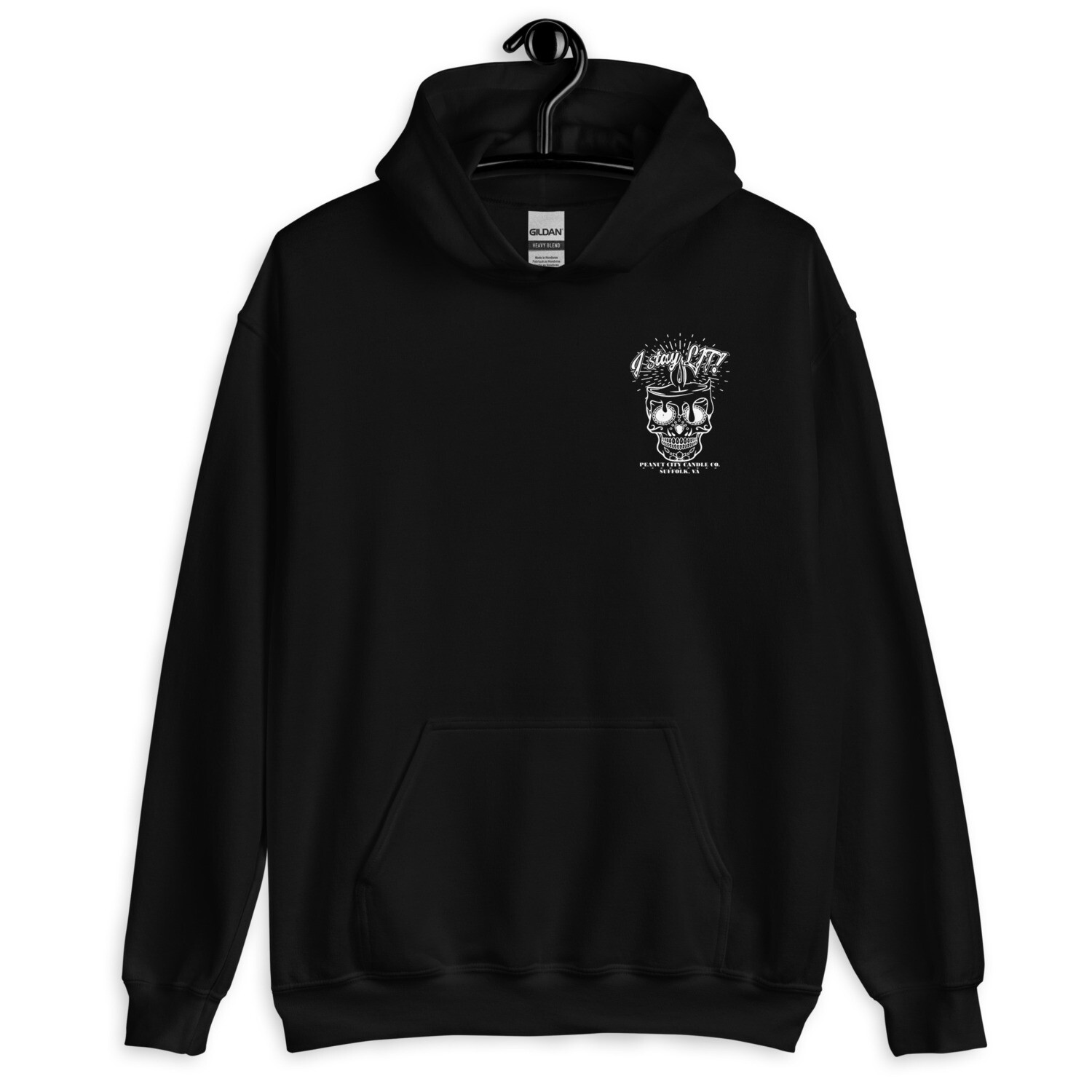 PCCC Hoodie Front and Back Art, Color: Black, Size: S