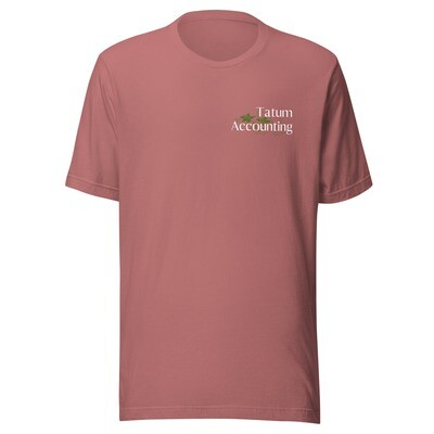 Tatum Accounting Front and Back Art T-Shirt - Bella Canvas 3001
