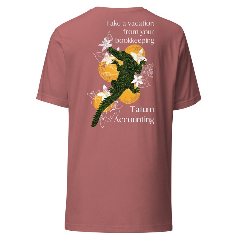 Tatum Accounting Front and Back Art T-Shirt - Bella Canvas 3001