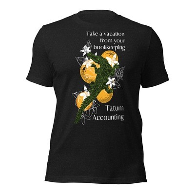 Tatum Accounting Front Art T-shirt - Bella Canvas 3001
