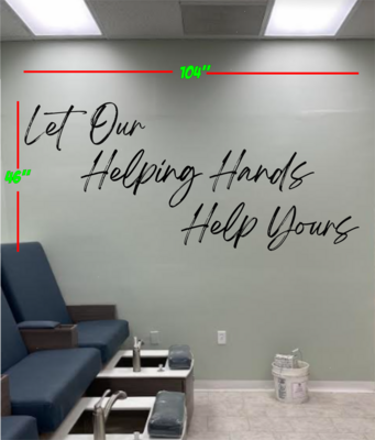 Our Helping Hands Wall Graphics