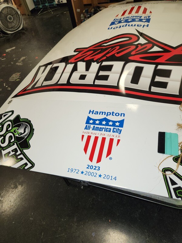 Police Racecar All American City Decals