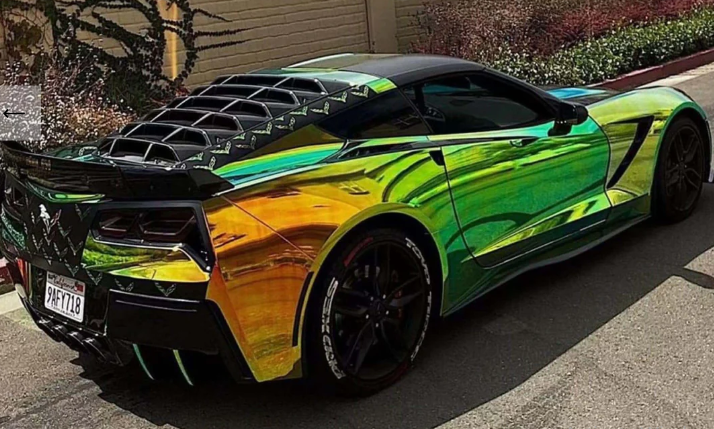 2010 Corvette TeckWrap Ammolite Gem Color Change Vinyl Wrap