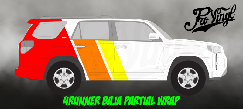 4Runner Baja Style Partial Wrap
