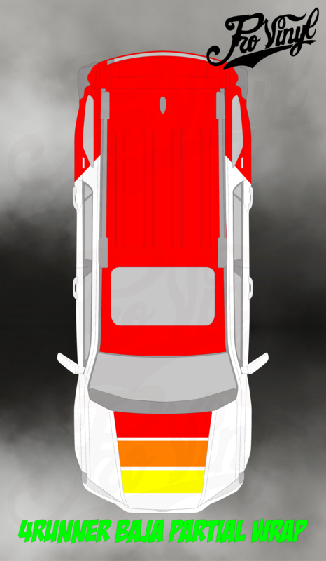4Runner Baja Style Partial Wrap