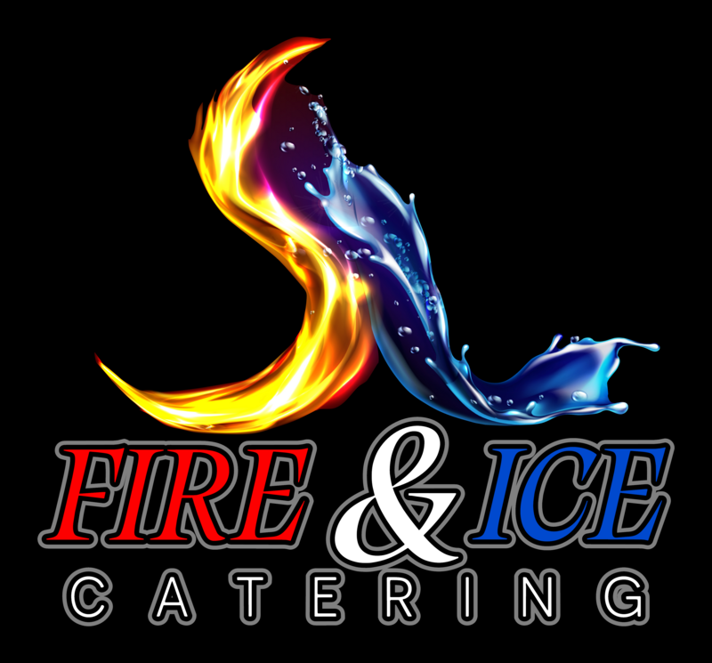 Fire &amp; Ice Logo Pair 19&quot; Wide 18&quot; Tall