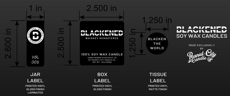 PCCC Blackened Labels