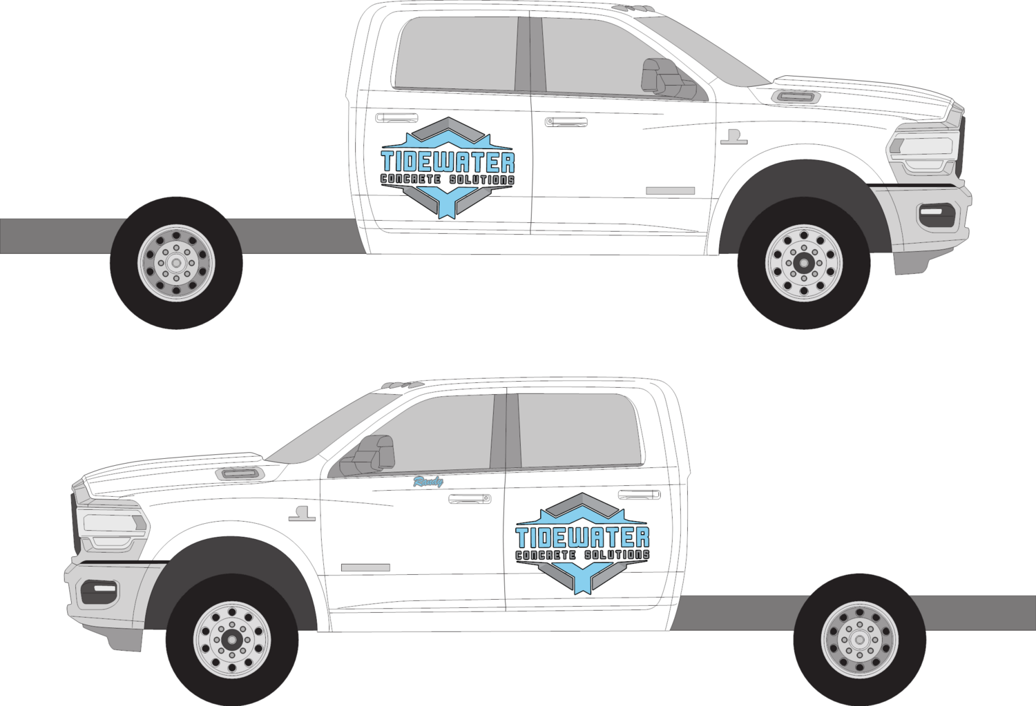 Tidewater Concrete Solutions Logo Package  - Ram 5500