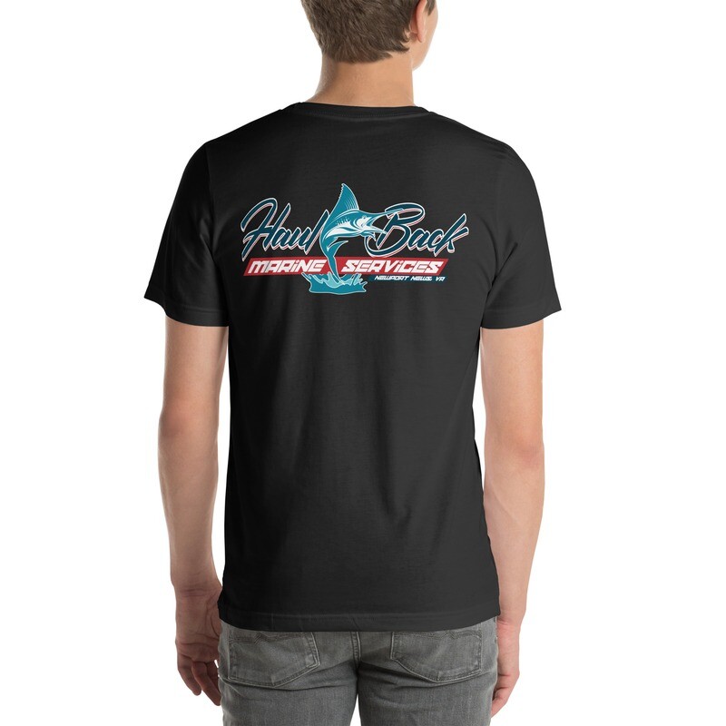 Haul Back Marine (shirt back art only) Bella+Canvas 3001 Unisex T-shirt