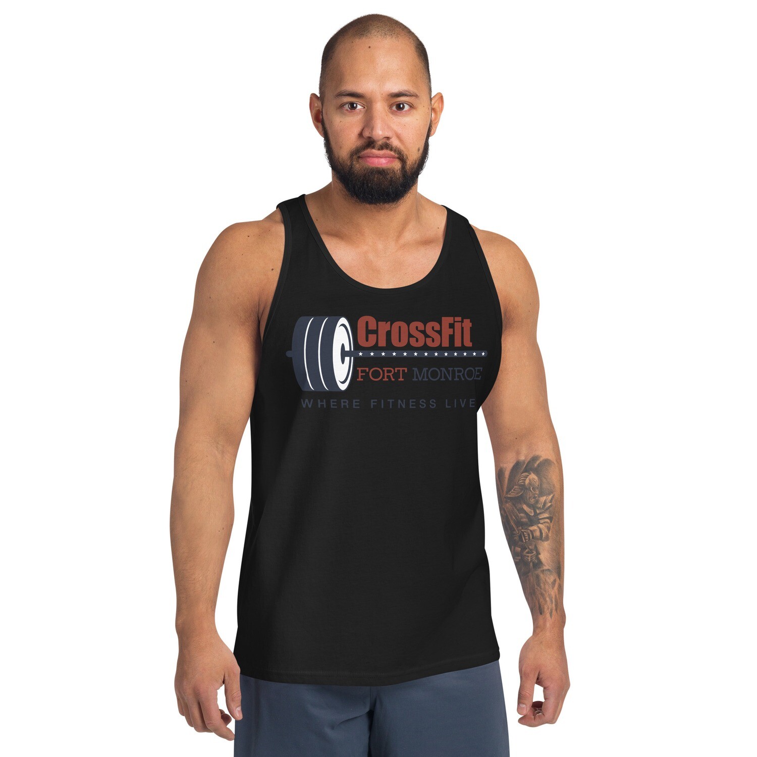 CrossFit Fort Monroe Men&#39;s Tank Top - Bella + Canvas 3480