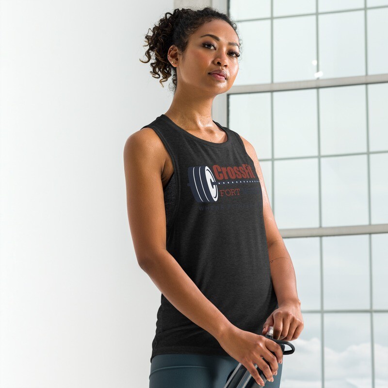 CrossFit Fort Monroe Ladies’ Muscle Tank - Bella + Canvas 8803