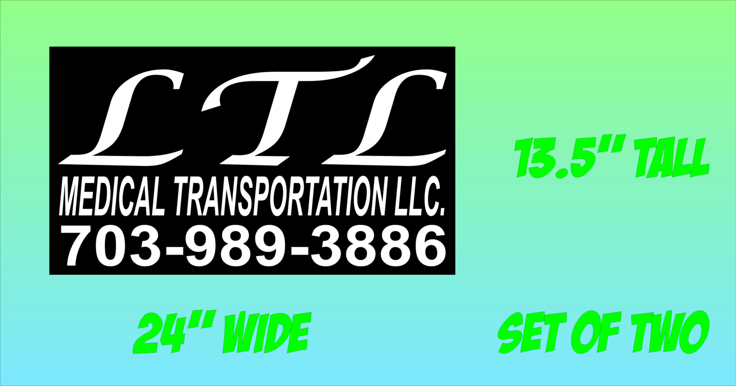 LTL Transport Window Graphic Pair