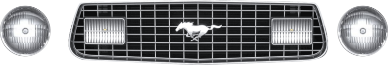 Mustang 2 Dragcar Front Decals
