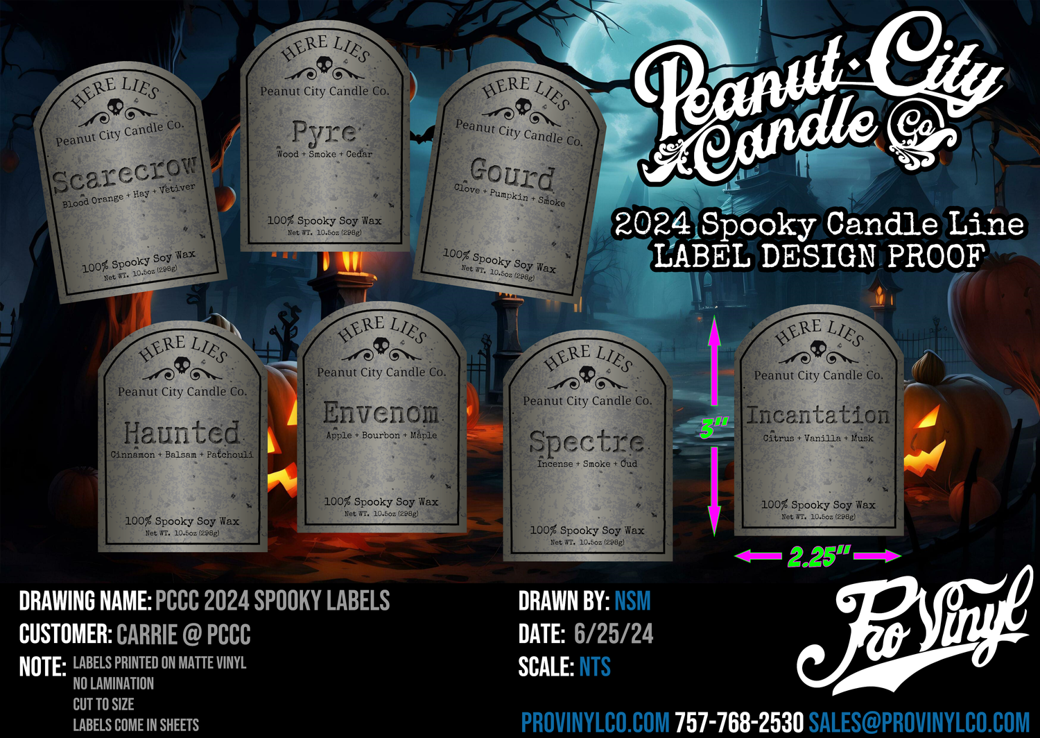 PCCC 2024 Spooky Labels &amp; Fall Premium