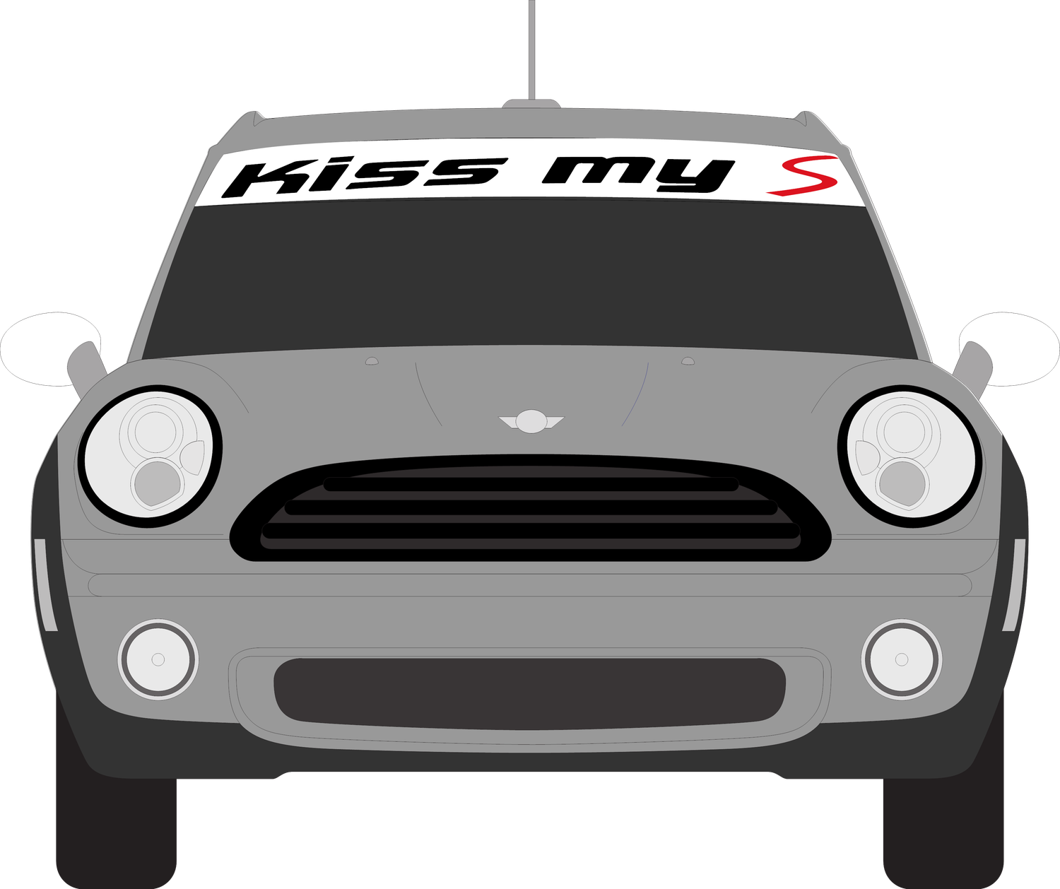 Kiss My S Windshield Banner Graphics