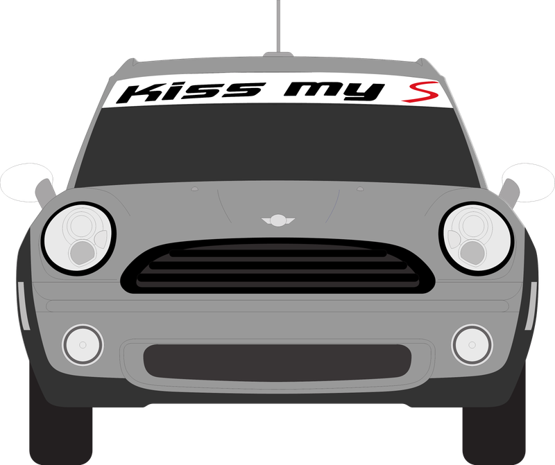 Kiss My S Windshield Banner Graphics