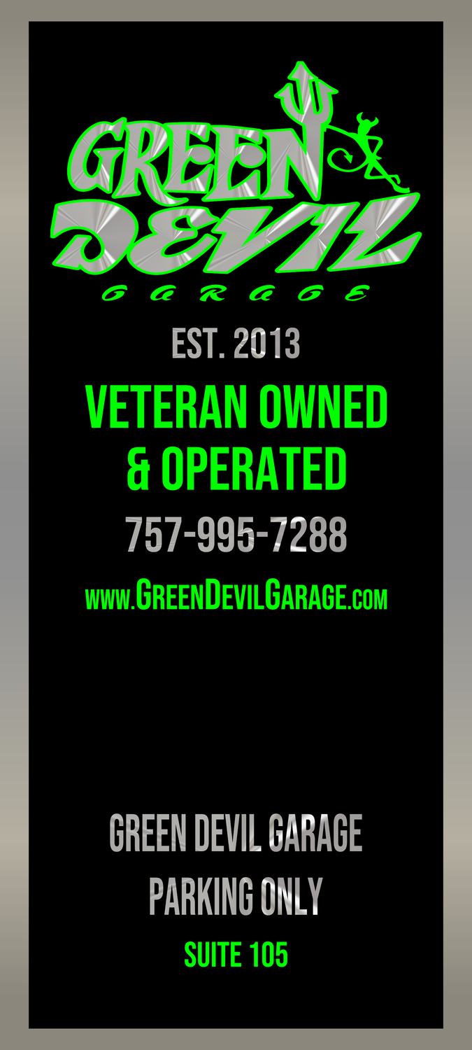 Green Devil Store Front Graphics Project