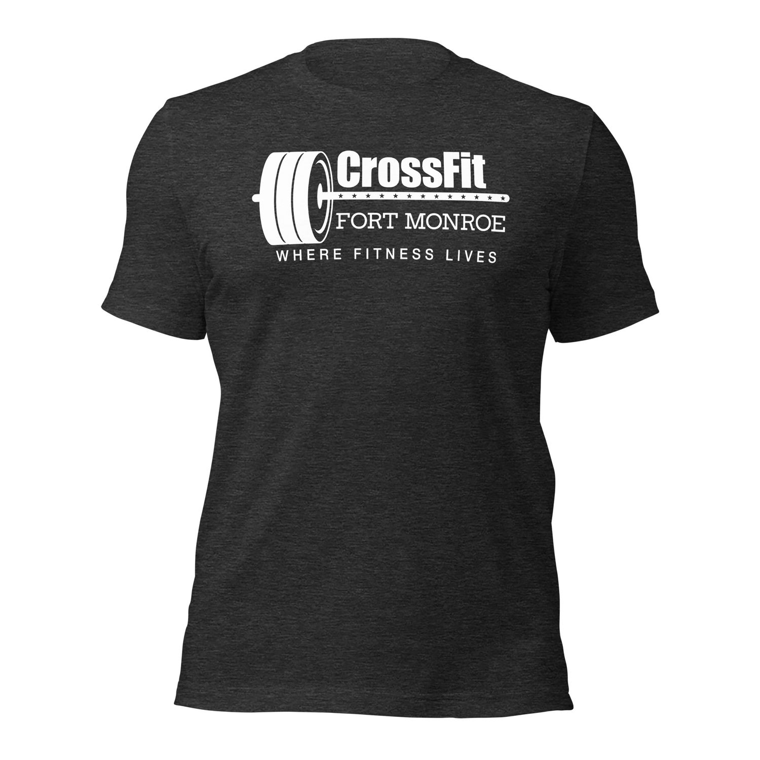 CrossFit Ft Monroe White Logo | Tee - Bella+Canvas 3001