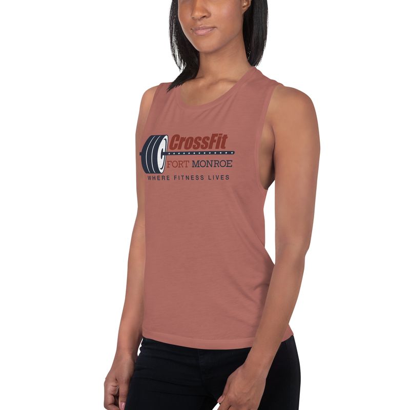 CrossFit Ft Monroe Ladies’ Flowy Muscle Tank | Bella + Canvas 8803