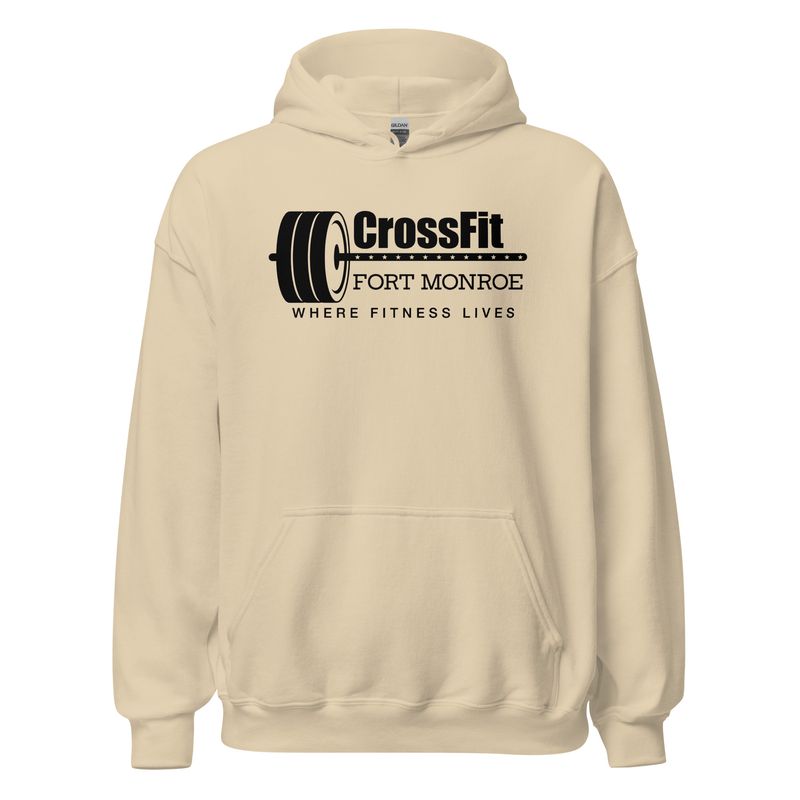 CrossFit Ft Monroe Black Logo | Heavy Blend Hoodie - Gildan 18500