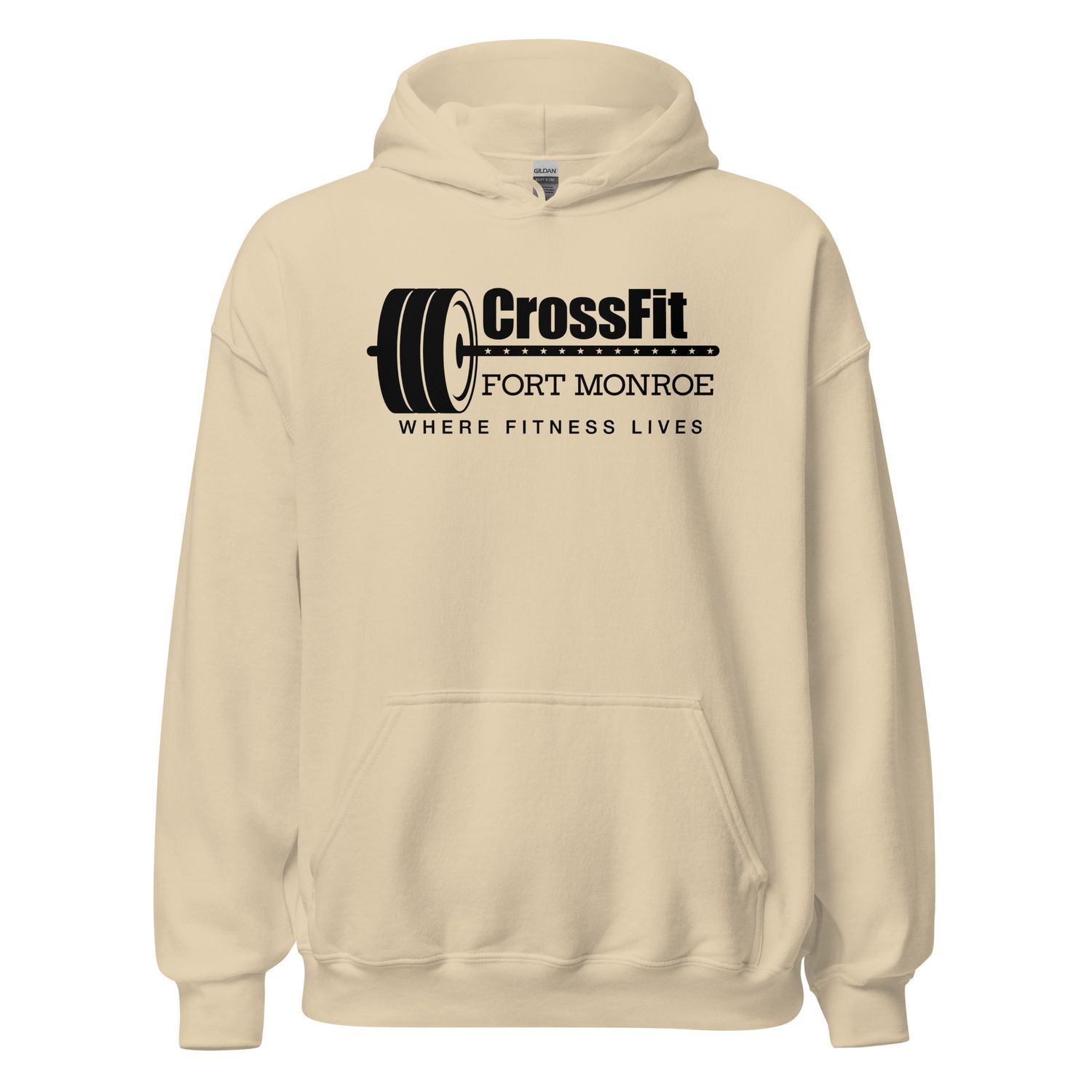 CrossFit Ft Monroe Black Logo | Heavy Blend Hoodie - Gildan 18500
