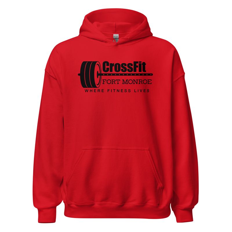 CrossFit Ft Monroe Black Logo | Heavy Blend Hoodie - Gildan 18500